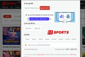 Bsports hỗ trợ nhiều loại tiền ảo tạo sự tiện lợi cho khách hàng