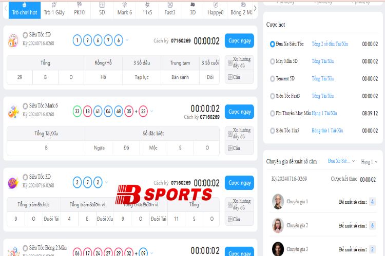 Có nhiều loại hình xổ số thú vị trên Bty6151