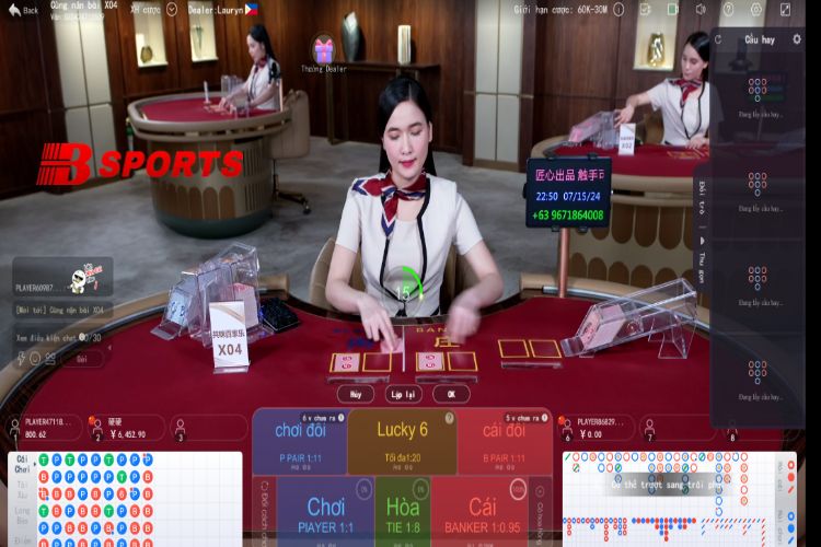 Sảnh DB Casino trên Bsports