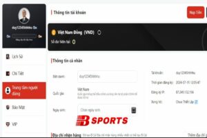 Thông tin tài khoản ở Bsports có thể sửa đổi
