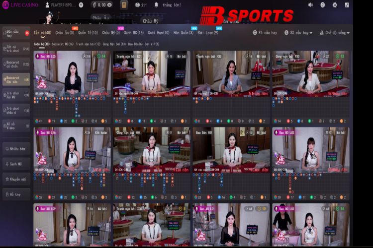 Trải nghiệm bàn chơi baccarat với những dealer xinh đẹp