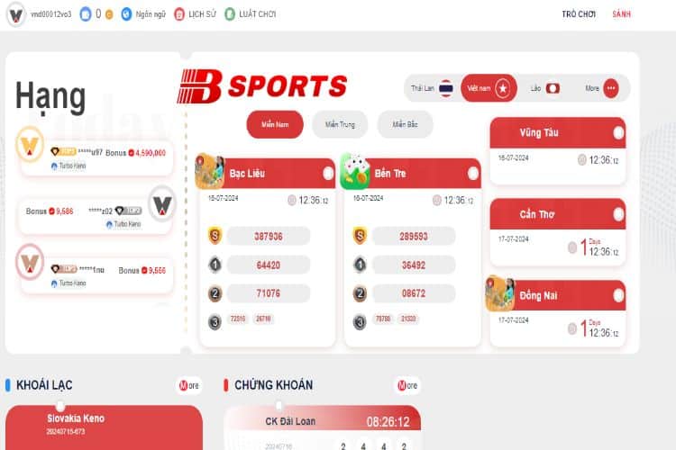 Xổ số từ TC Gaming trên Bty6151